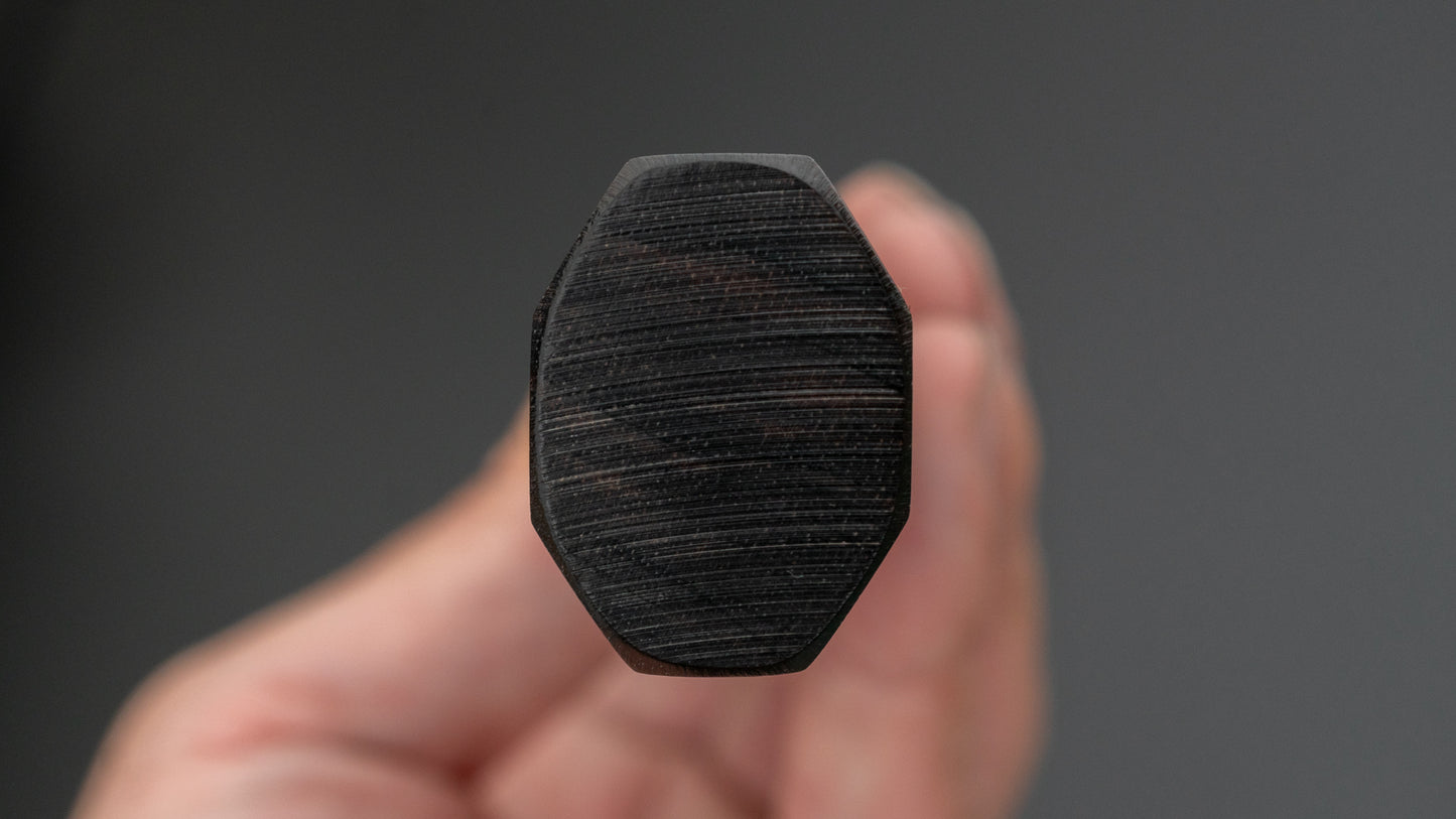 Tetsujin Zilver #3 Kasumi Gyuto 210 mm Taihei Makassar ebbenhouten handvat