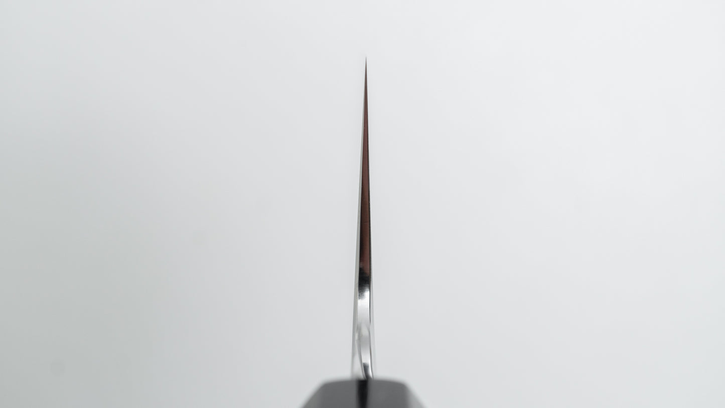 Tetsujin Zilver #3 Kasumi Gyuto 210 mm Taihei Makassar ebbenhouten handvat