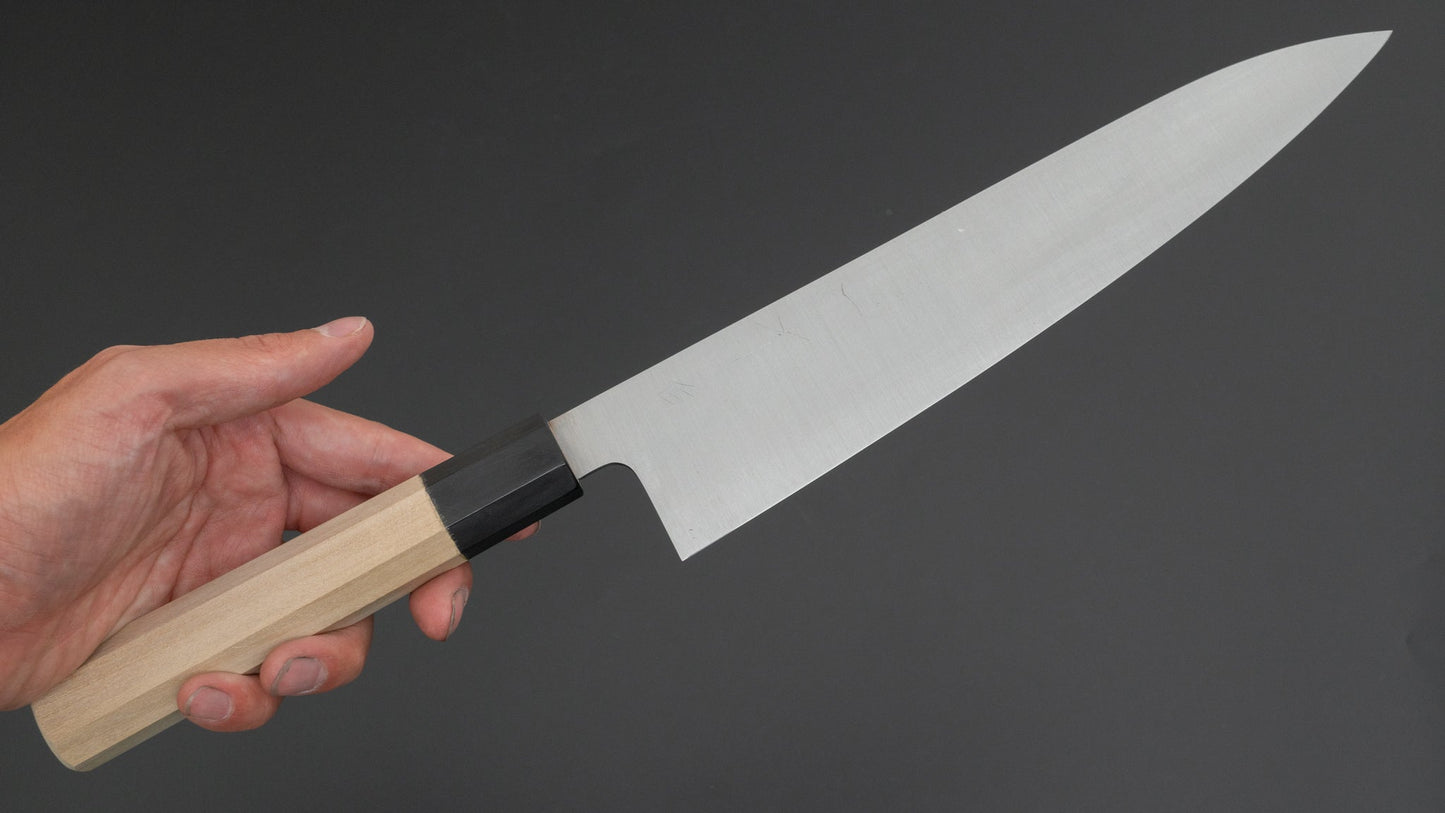 Hitohira Ashi White #2 Gyuto 240mm Ho Wood Handle