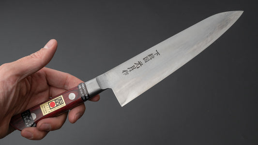 Kogetsu Wit #1 Gyuto 180 mm wijnpakka-handvat 