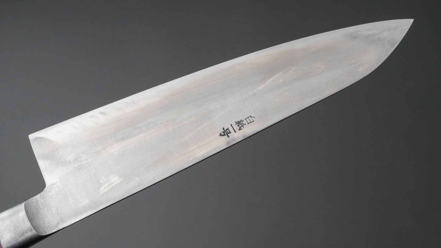 Kogetsu White #1 Gyuto 180mm Wine Pakka Handle