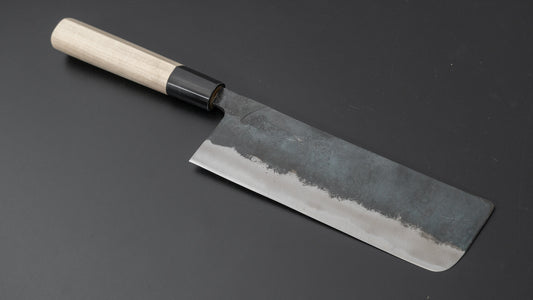Hitohira Tosa Kurouchi Wit #2 Nakiri 165 mm Ho houten handvat