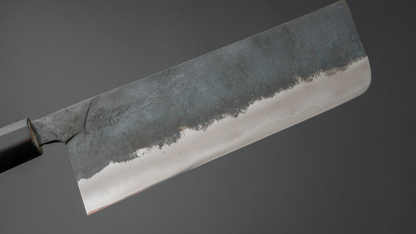 Hitohira Tosa Kurouchi Wit #2 Nakiri 165 mm Ho houten handvat