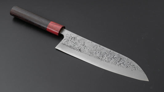 Hitohira YG Nashiji Wit #2 Santoku 165 mm palissanderhouten handvat