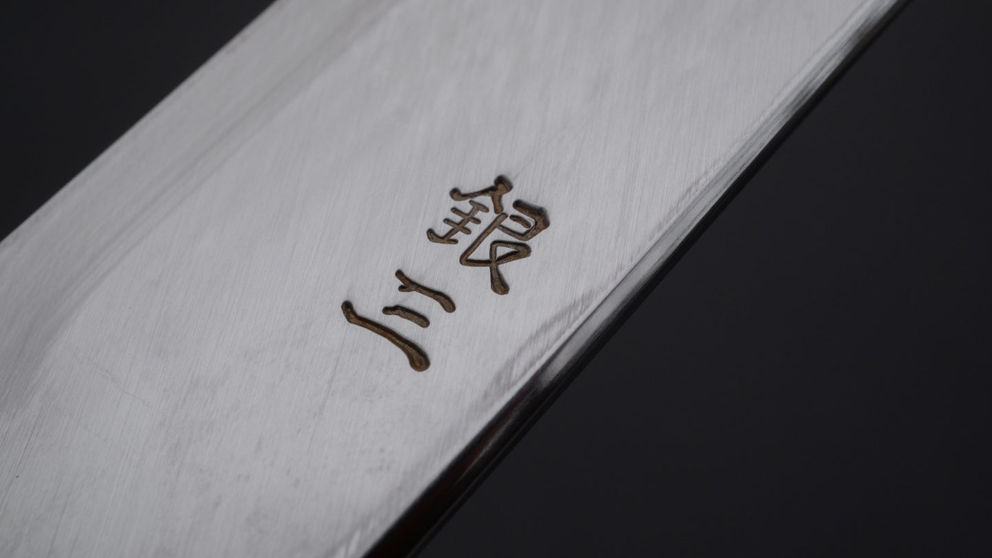 Hitohira Nakagawa Mosuke Zilver #3 Sakimaru Takobiki 270 mm Ho Houten Heft (Saya)