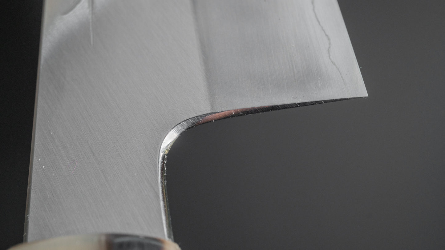 Hitohira Kikuchiyo Kyuzo Silver #3 Migaki Gyuto 210mm Ebony Handle