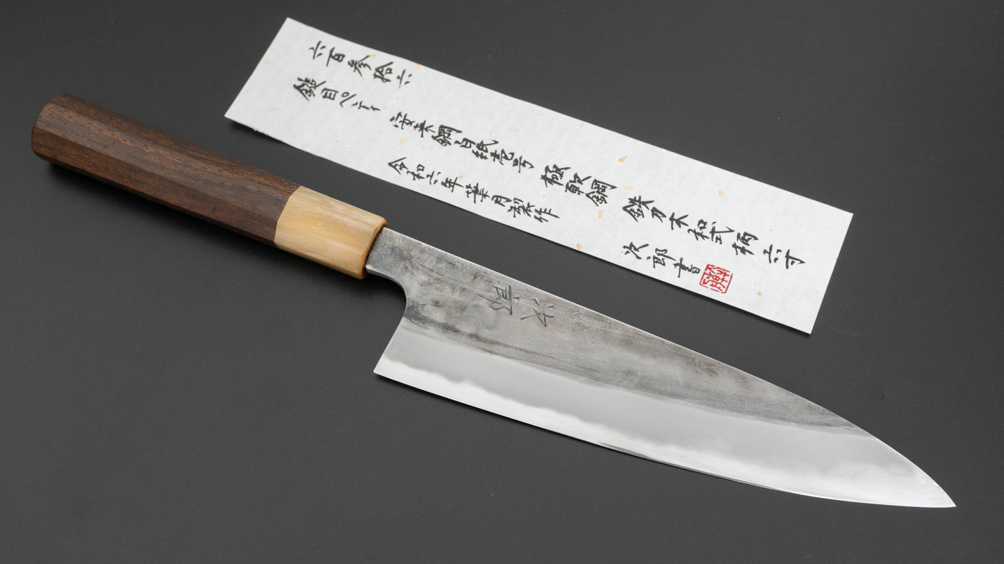 Jiro Tsuchime Wa Petty 180 mm Taihei Tagayasan-handvat (#636)