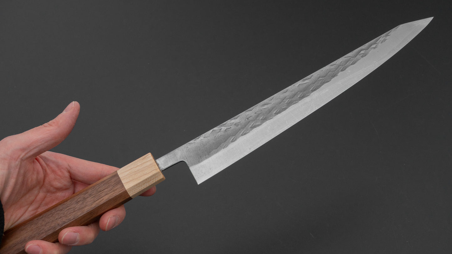 Hitohira TD SLD Tsuchime Sujihiki 240mm Walnut Handle