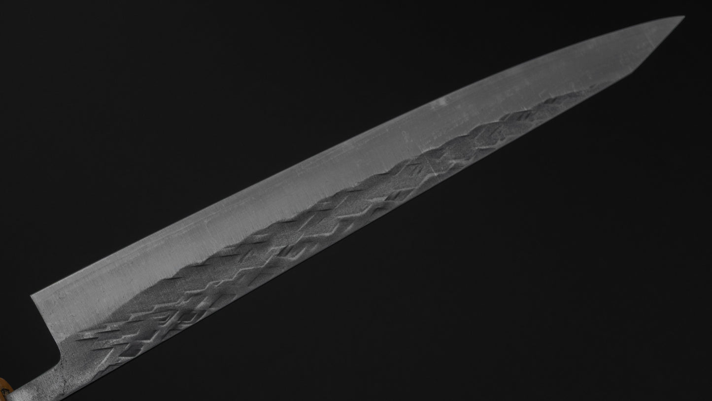 Hitohira TD SLD Tsuchime Sujihiki 240mm Walnut Handle