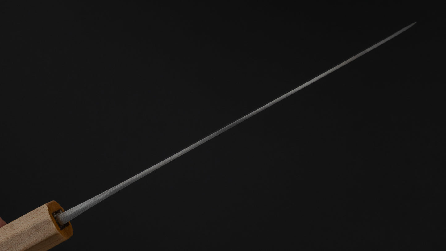 Hitohira TD Blue #2 Stainless Clad Migaki Santoku 165mm Walnut Handle