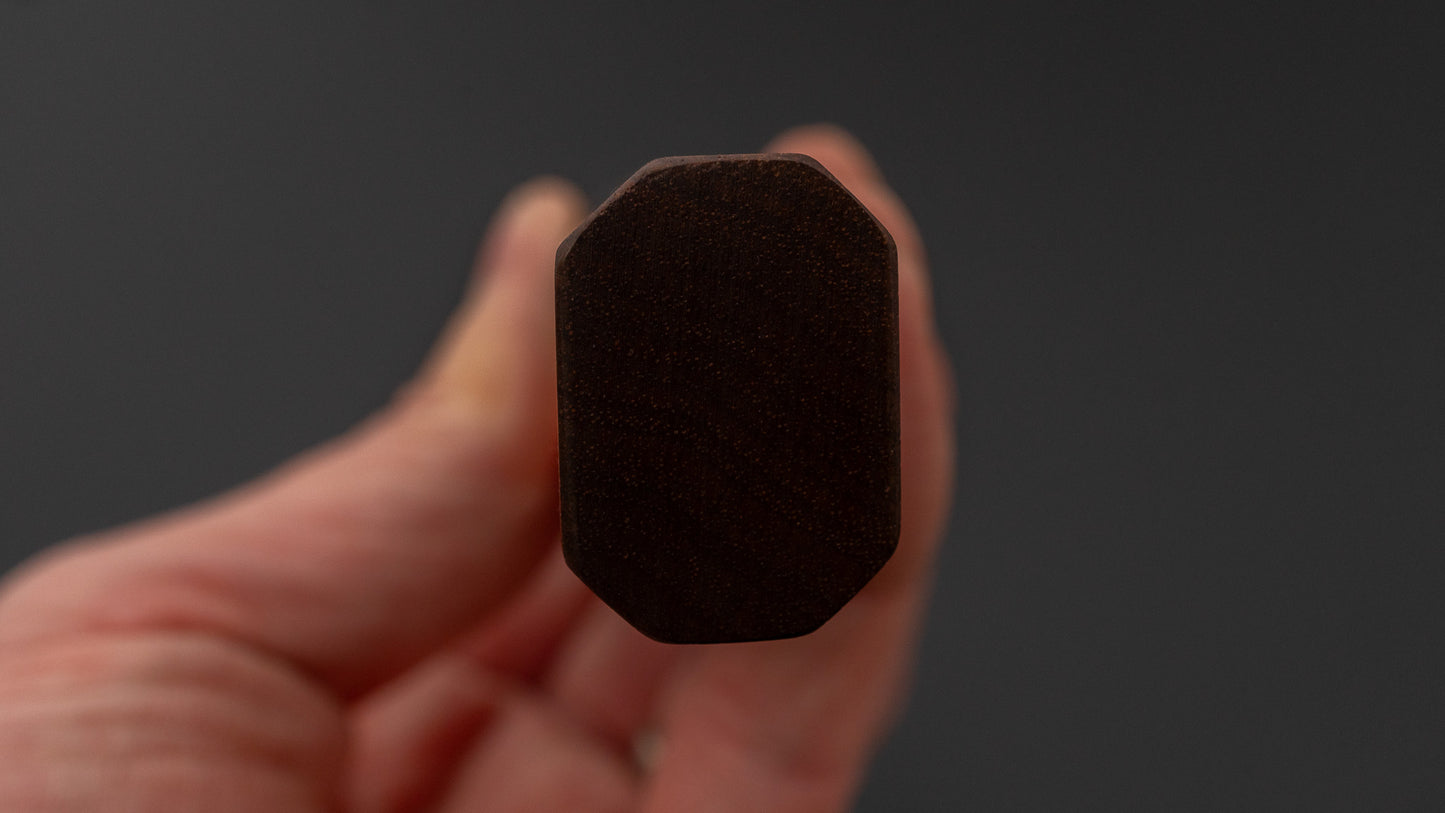 Hitohira TD Blue #2 Stainless Clad Migaki Santoku 165mm Walnut Handle