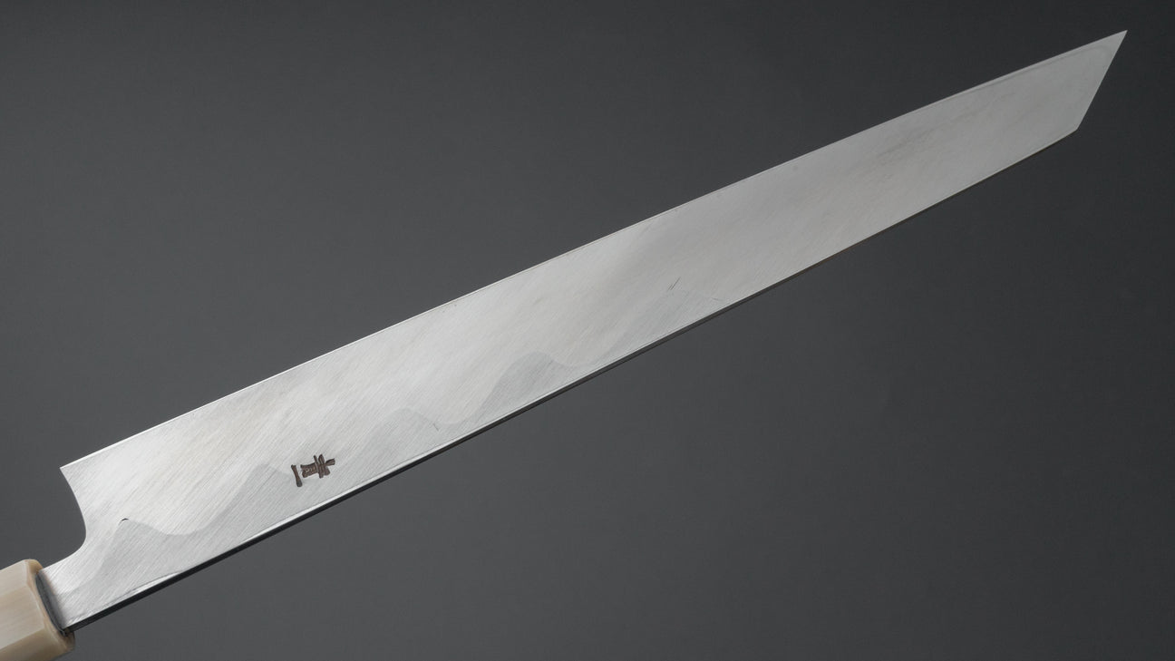 Hitohira Tanaka Mosuke Blue #1 Kiritsuke Yanagiba 270mm Ebony Handle (Saya)