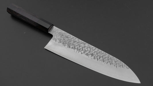 Nigara Blue Super Gyuto 210mm Ebony Handle