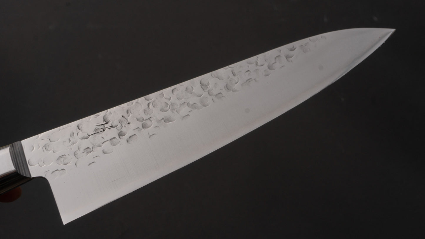 Hitohira T10 Tsuchime Gyuto 180 mm Pakka-handvat