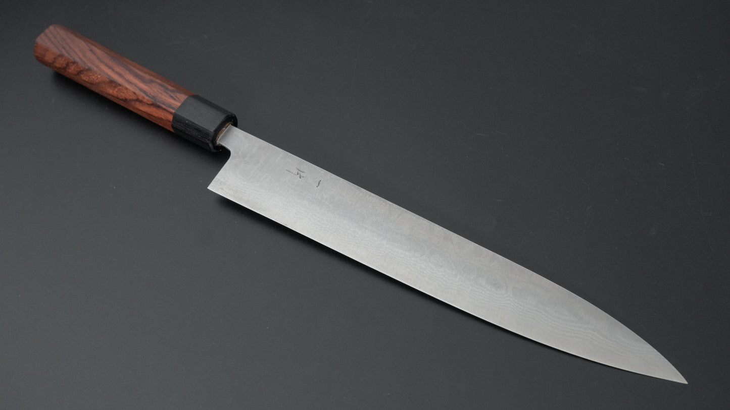 Hitohira Setsu Forged VG-10 Damascus Sujihiki 255mm Jutan Handle