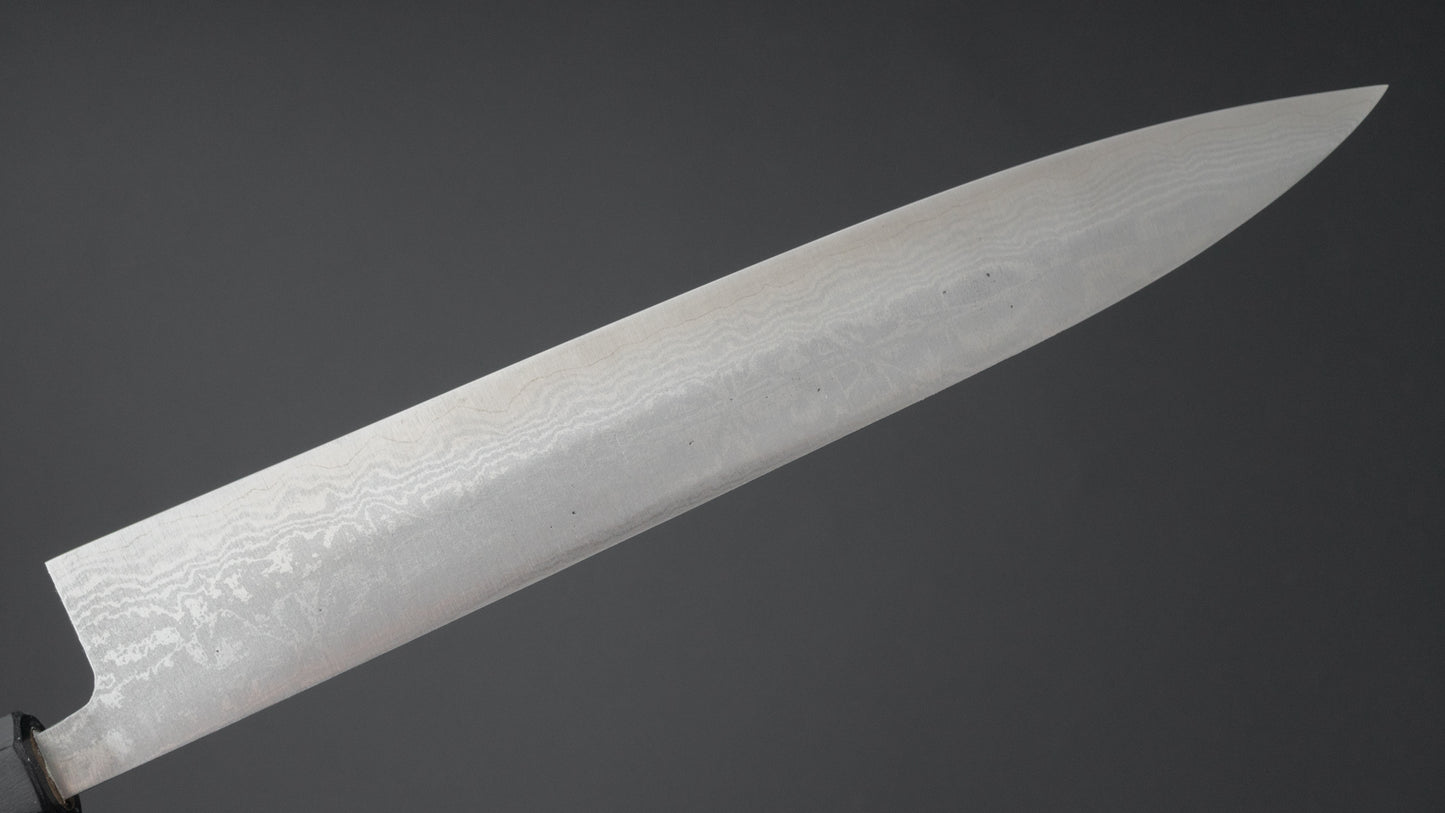 Hitohira Setsu Forged VG-10 Damascus Sujihiki 255mm Jutan Handle