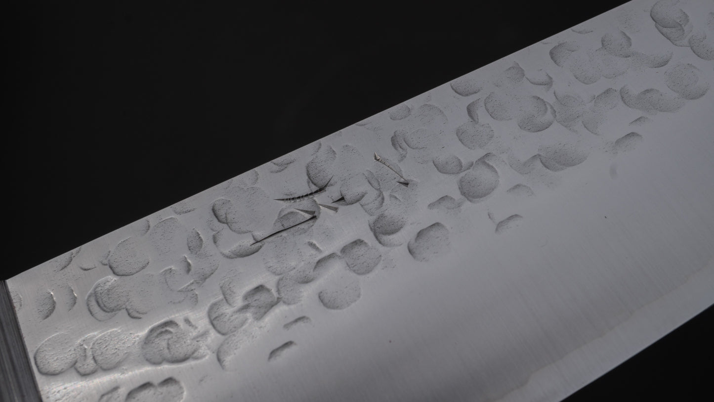 Hitohira T10 Tsuchime Gyuto 180 mm Pakka-handvat