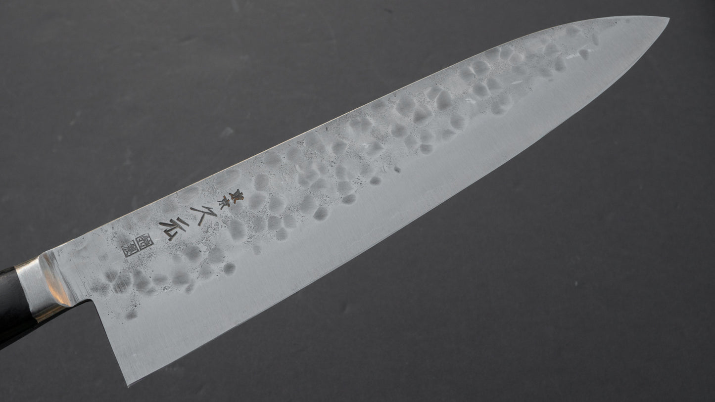 Morihei Hisamoto White #1 Tsuchime Stainless Clad Gyuto 240mm Pakka Handle