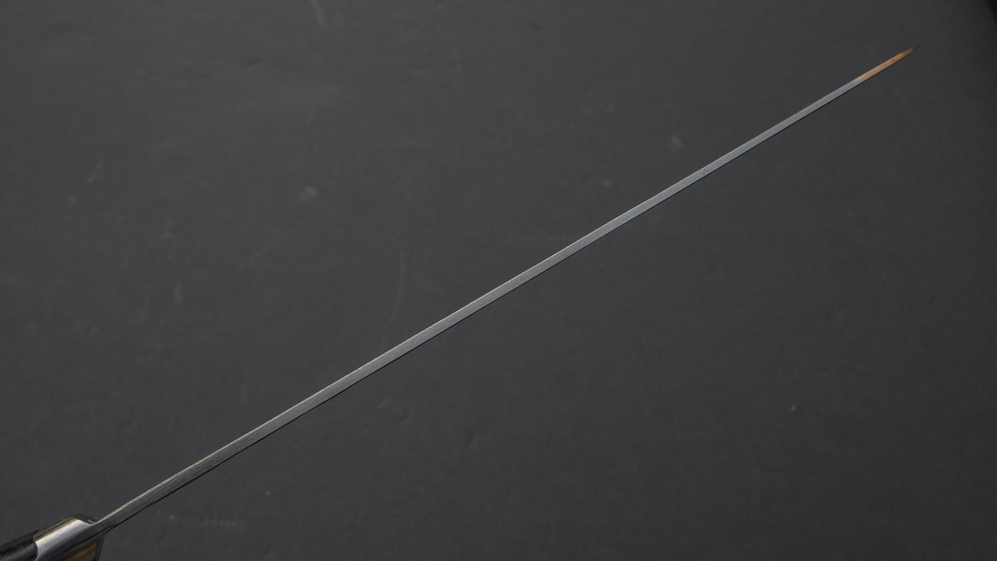 Morihei Hisamoto White #1 Tsuchime Stainless Clad Gyuto 240mm Pakka Handle