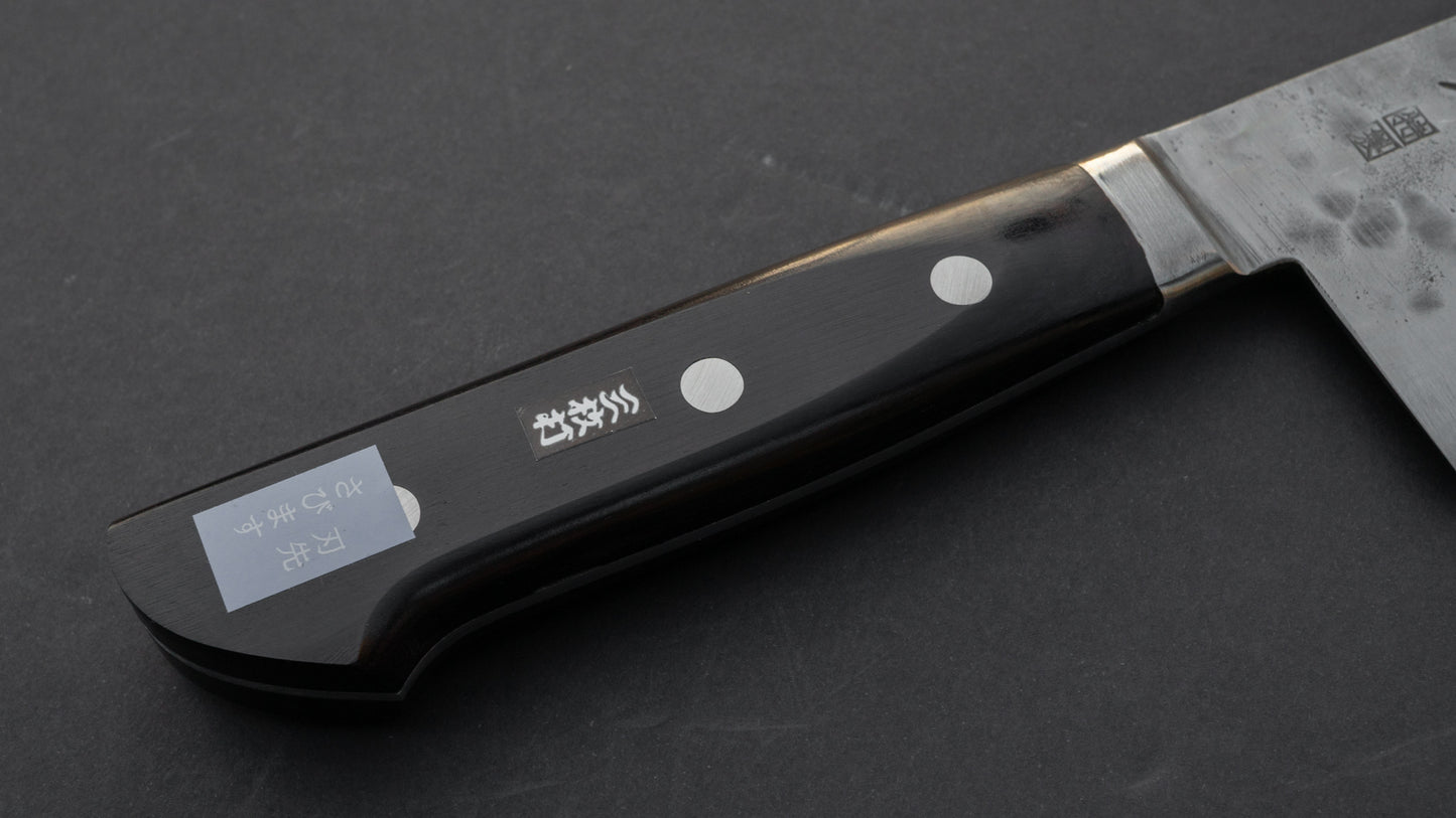 Morihei Hisamoto White #1 Tsuchime Stainless Clad Gyuto 240mm Pakka Handle