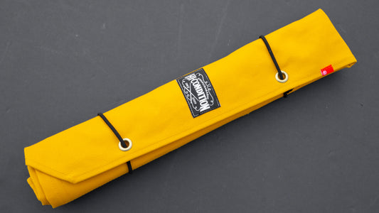 HI-CONDITION Hanpu Canvas 6 Pockets Knife Roll Mustard
