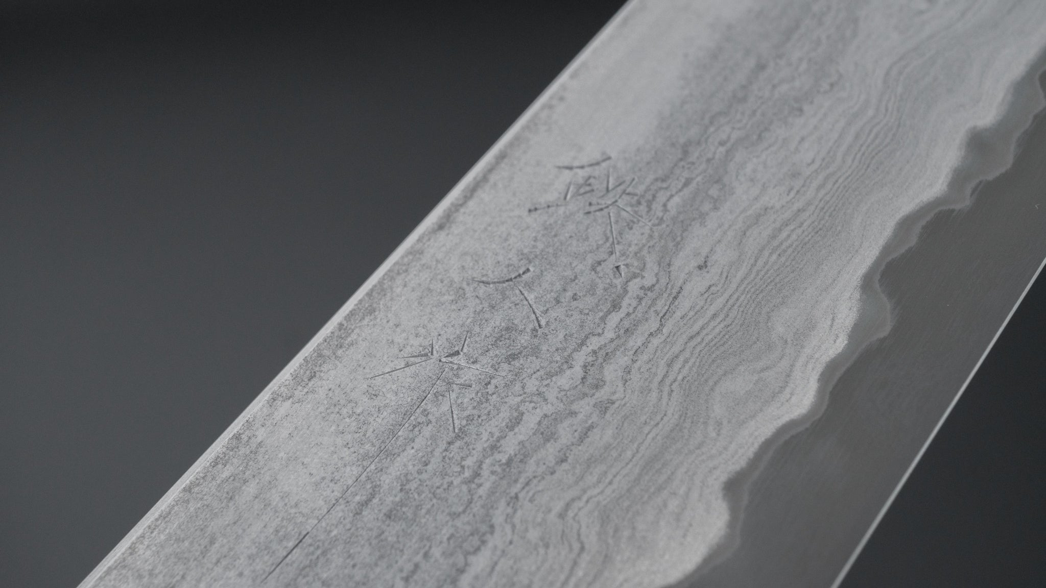 Tetsujin Blue #2 Metal Flow Kiritsuke Gyuto 240mm Taihei Makassar