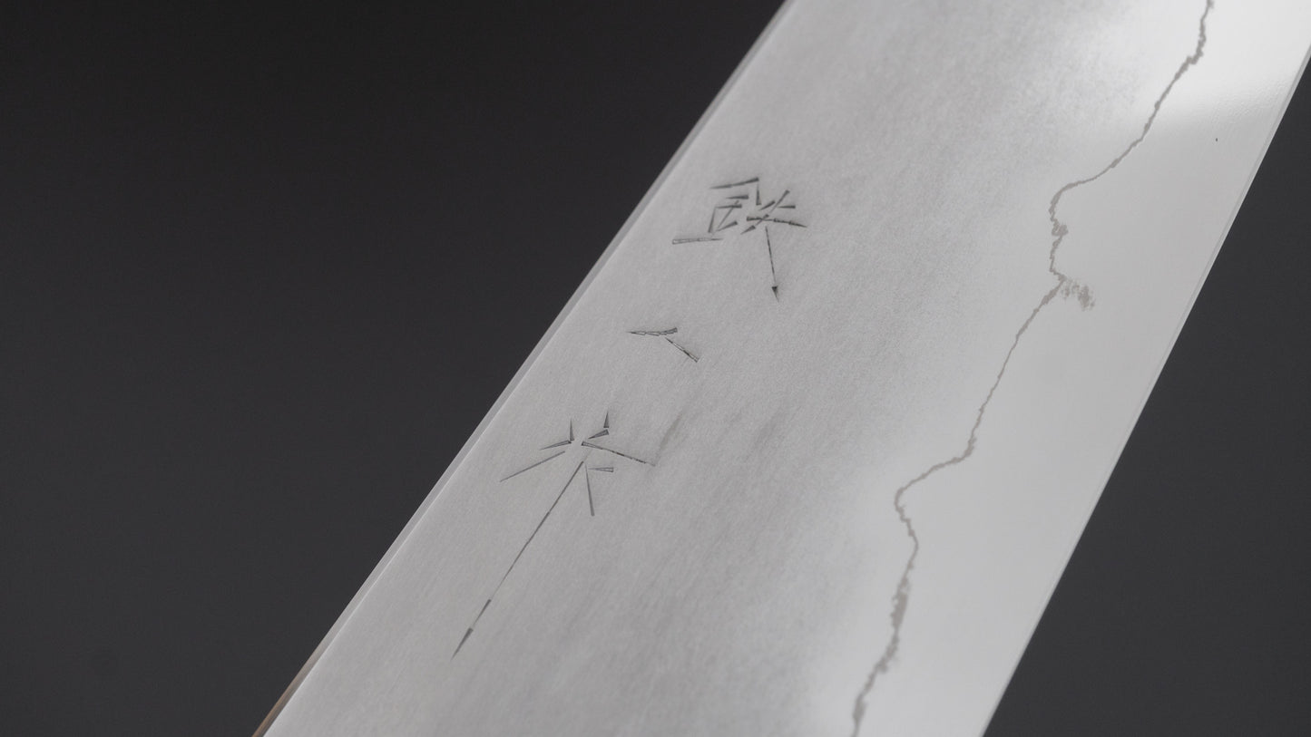 Tetsujin Silver #3 Kasumi Kiritsuke Gyuto 210mm Lacewood Handle