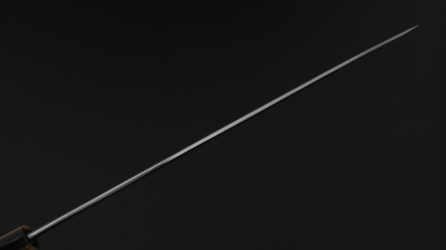 Hitohira Kikuchiyo Mosuke Silver #3 Mirror Polished Yanagiba 270mm Ebony Handle (Saya)