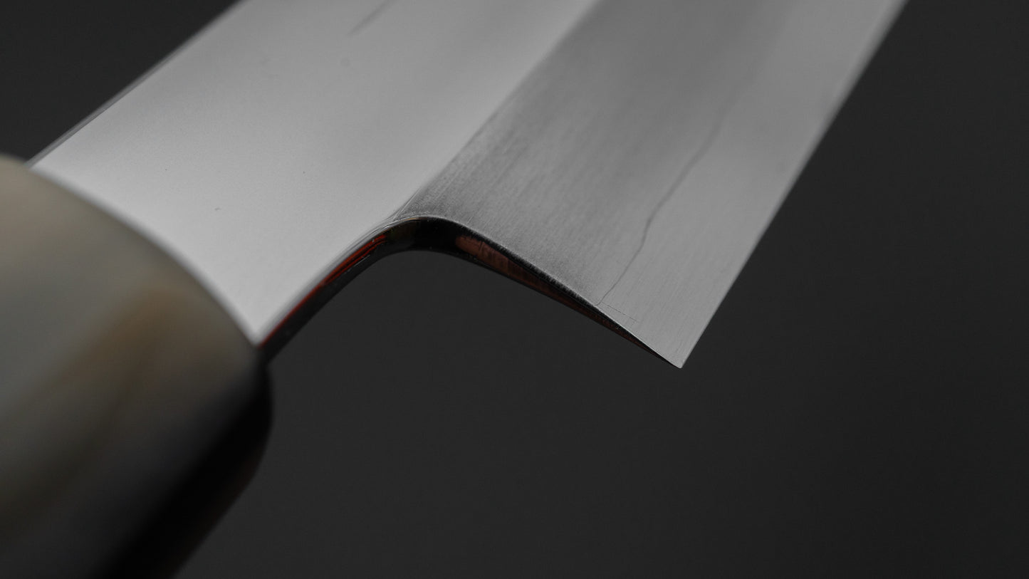 Hitohira Kikuchiyo Mosuke Silver #3 Mirror Polished Yanagiba 270mm Ebony Handle (Saya)