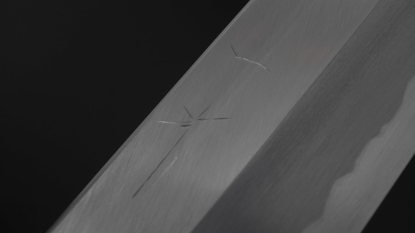 Hitohira Tanaka Mosuke Blue #1 Kamagata Usuba 210mm Ho Wood Handle (Saya)