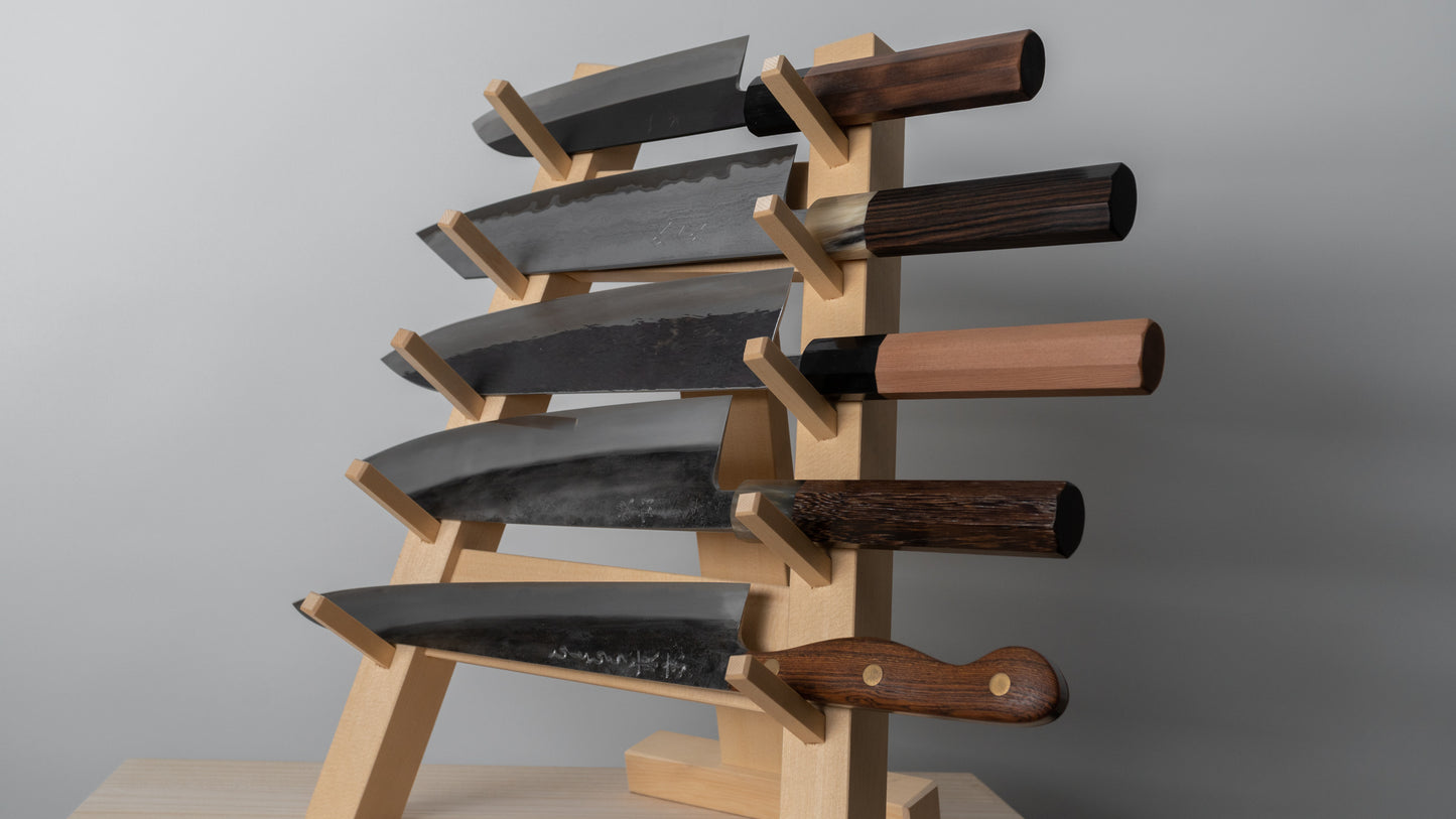 Hitohira Cedar Wood Knife Rack