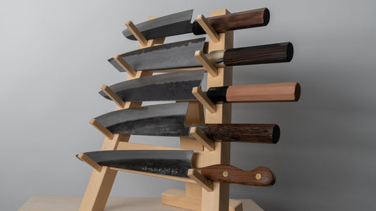 Hitohira Cedar Wood Knife Rack