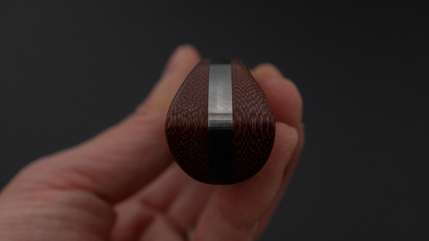 MOKI Berg Fixed Blade Canvas Micarta Handle (Natural Brown)