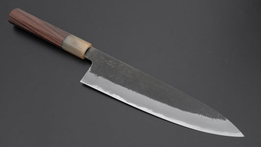 Hitohira Hinode Nashiji Wit #2 Roestvrij bekleed Gyuto 210 mm Taihei rozenhout handvat