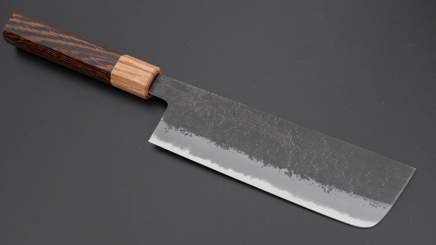 Hitohira Hinode Nashiji White #2 Nakiri 165mm Wenge/Oak Handle