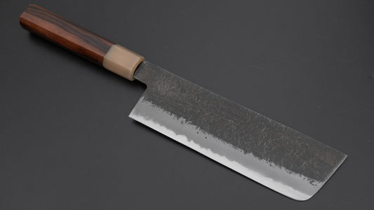 Hitohira Hinode Nashiji Wit #2 Nakiri 165 mm ebbenhouten handvat