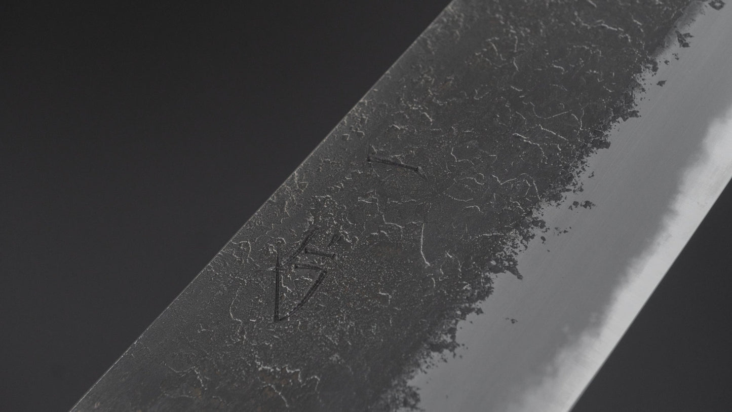 Hitohira Hinode Nashiji White #2 Santoku 180mm Wenge/Oak Handle