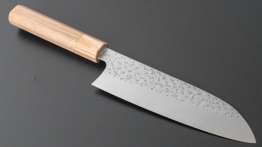 Makoto Kurosaki Sakura SG2 Santoku 165mm kersenhouten handvat