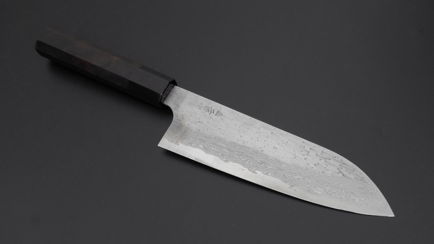 Nigara VG XEOS Santoku 170 mm ebbenhouten handvat