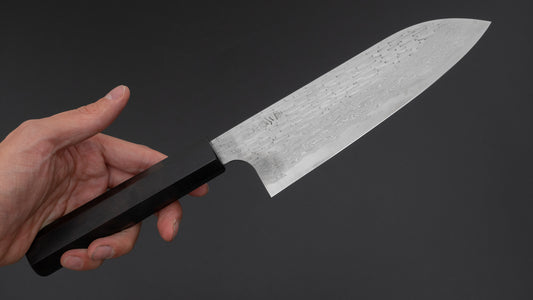 Nigara VG XEOS Santoku 170 mm ebbenhouten handvat