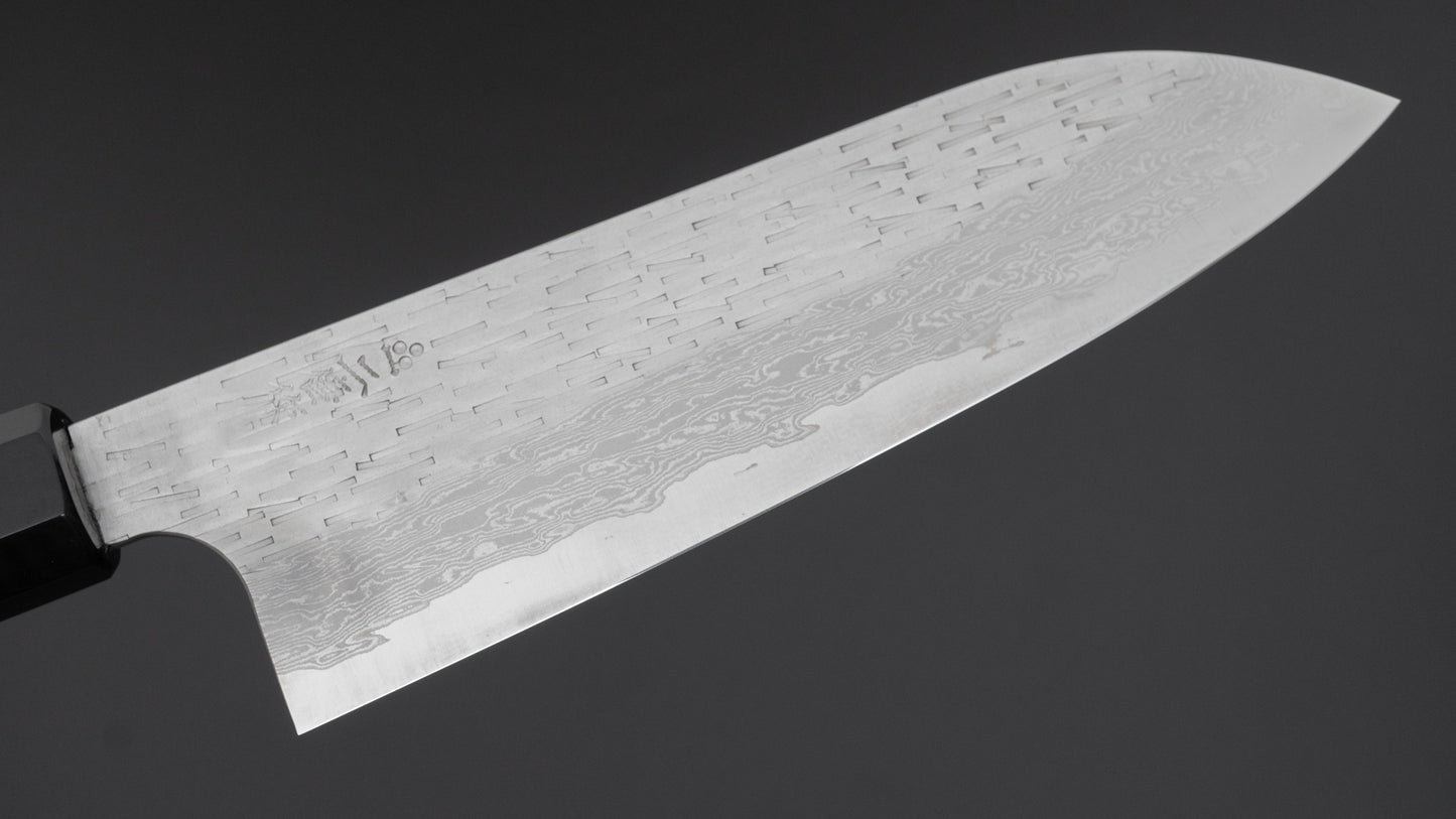 Nigara VG XEOS Santoku 170 mm ebbenhouten handvat