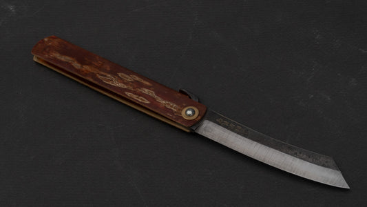 Higonokami Custom Folding Knife X Large Sakura Skin Handle (#12)