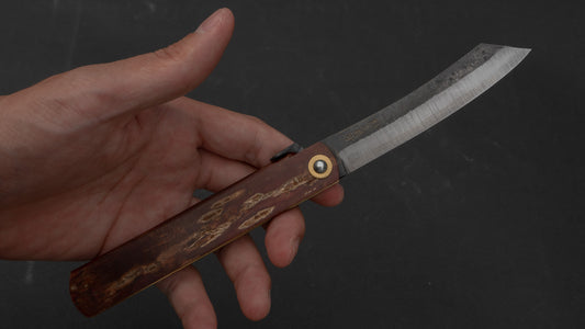 Higonokami Custom Folding Knife X Large Sakura Skin Handle (#12)