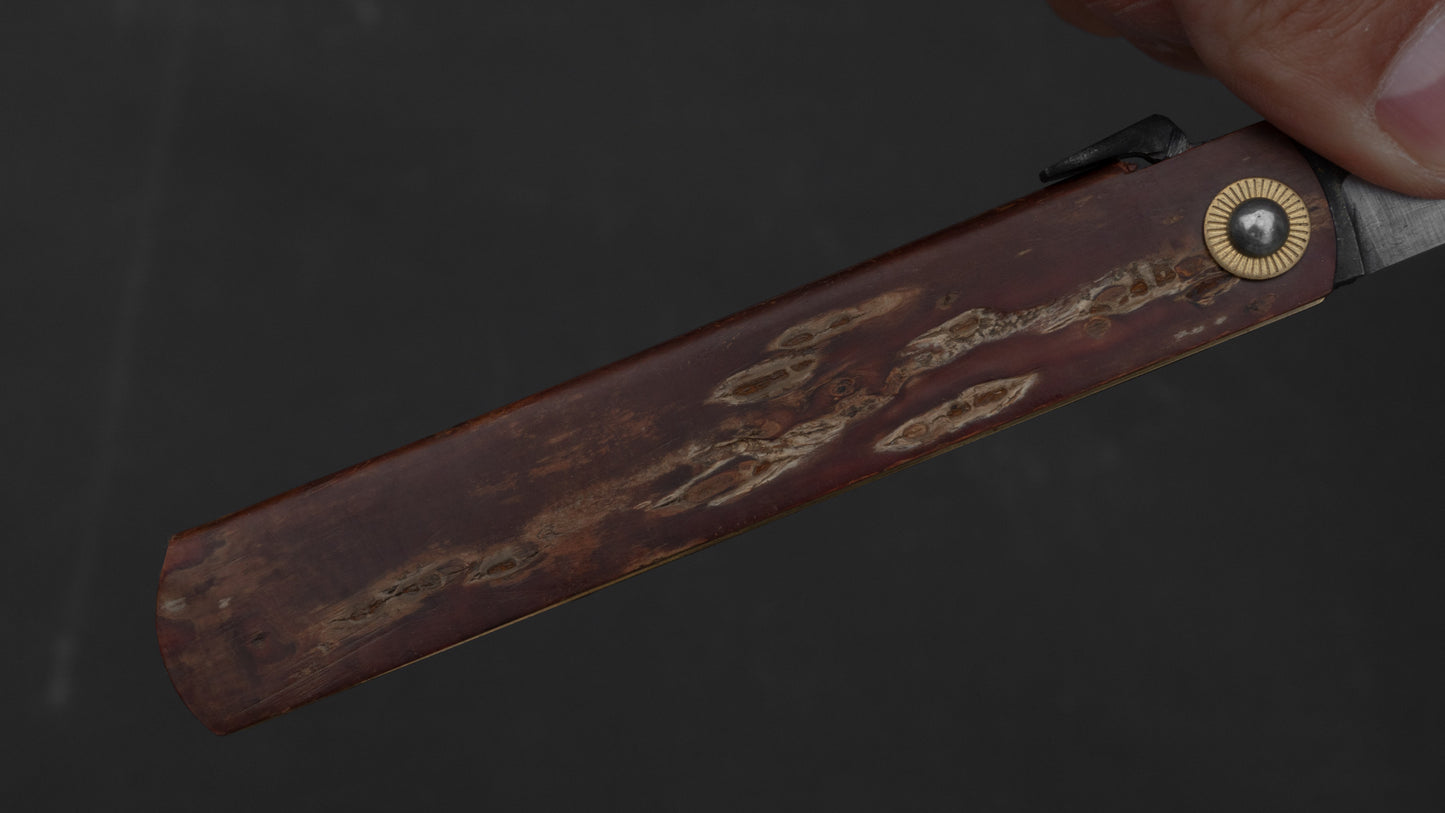 Higonokami Custom Folding Knife X Large Sakura Skin Handle (#12)