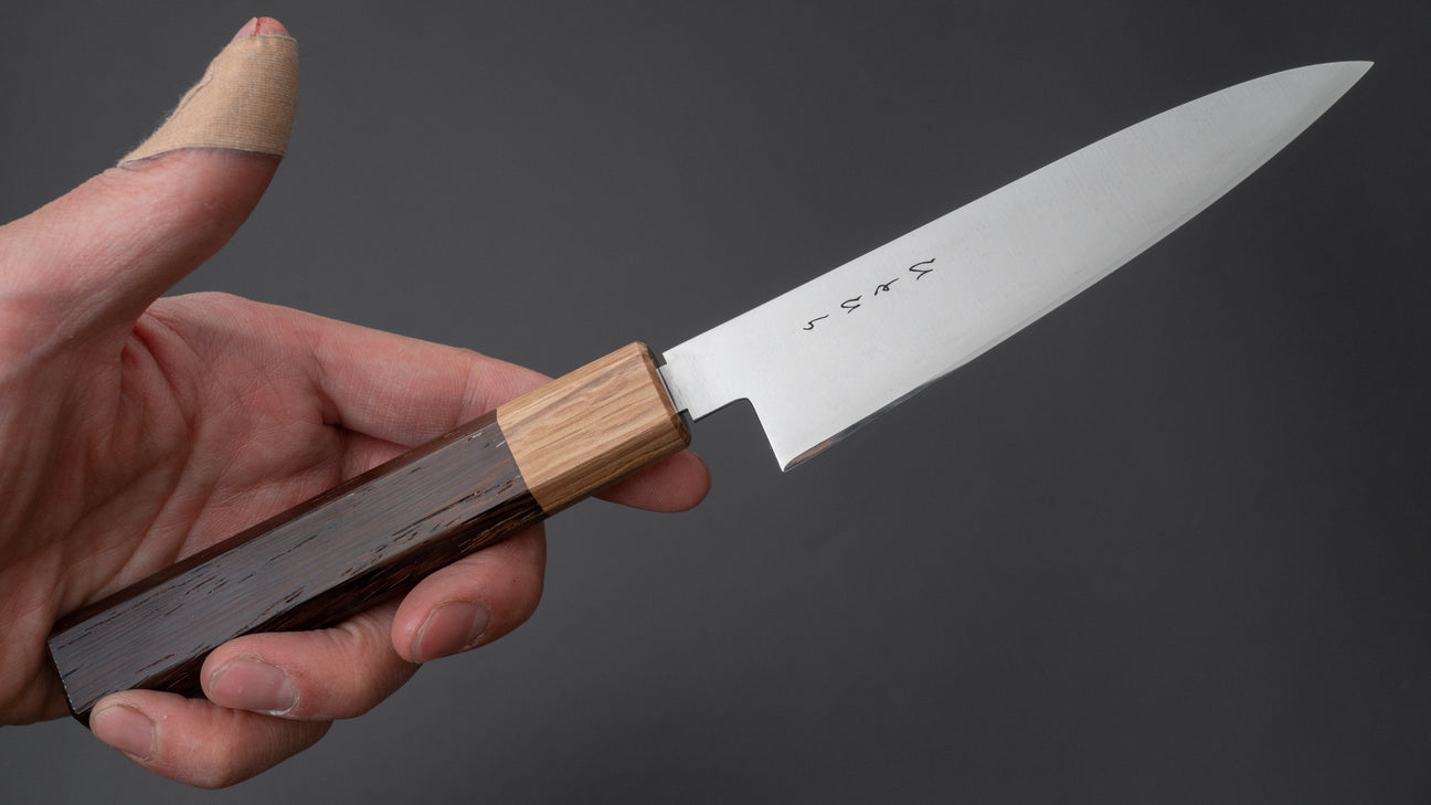 Hitohira KH Stainless Petty 120mm Wenge Handle (Oak Ferrule)