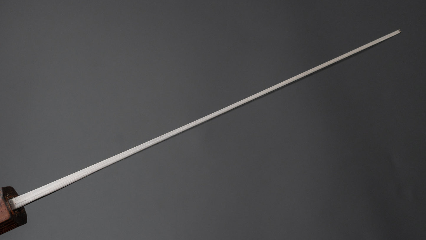 Hitohira TD Blue #2 roestvrij beklede Kurouchi Nakiri 165 mm Padauk-handgreep