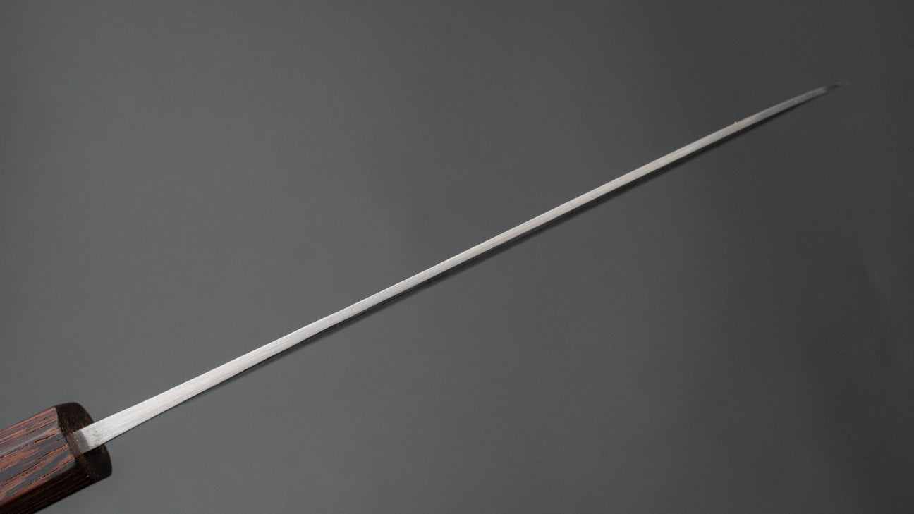 Hitohira TD Blue #2 Stainless Clad Kurouchi Santoku 165mm Padauk Handle