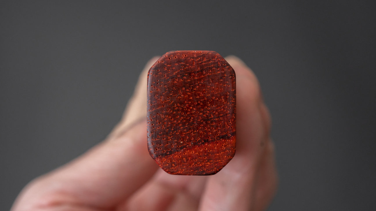 Hitohira TD Blue #2 Stainless Clad Kurouchi Santoku 165mm Padauk Handle