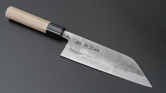 Morihei Hisamoto Blue Super Tsuchime Stainless Clad Bunka 165mm Ho Wood Handle