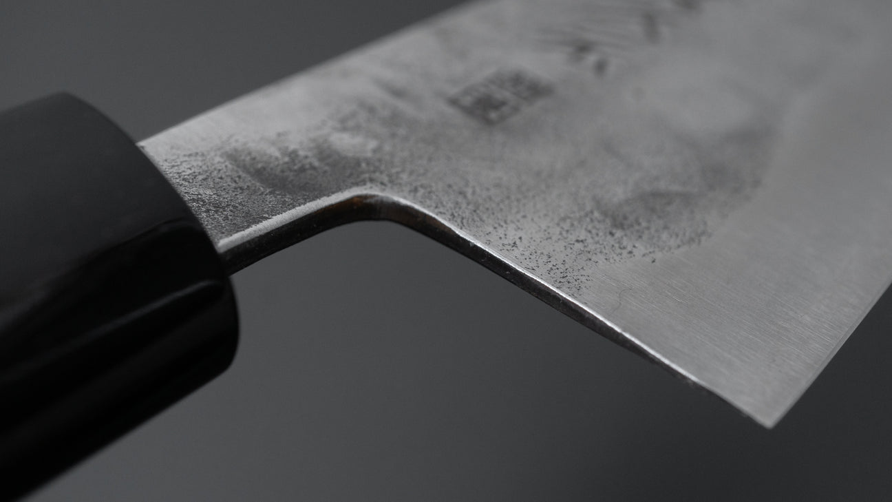 Morihei Hisamoto Blue Super Tsuchime Stainless Clad Bunka 165mm Ho Wood Handle